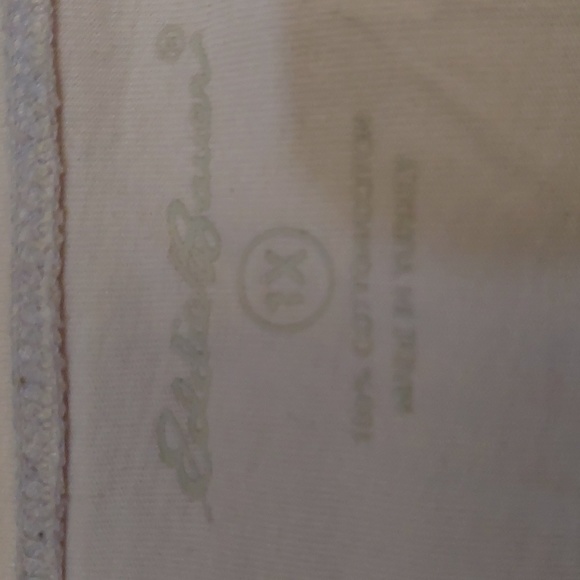 Women Eddie Bauer v-neck long sleeve top; Size: 1X, Color: Lavender 100% Cotton! - Picture 2 of 15